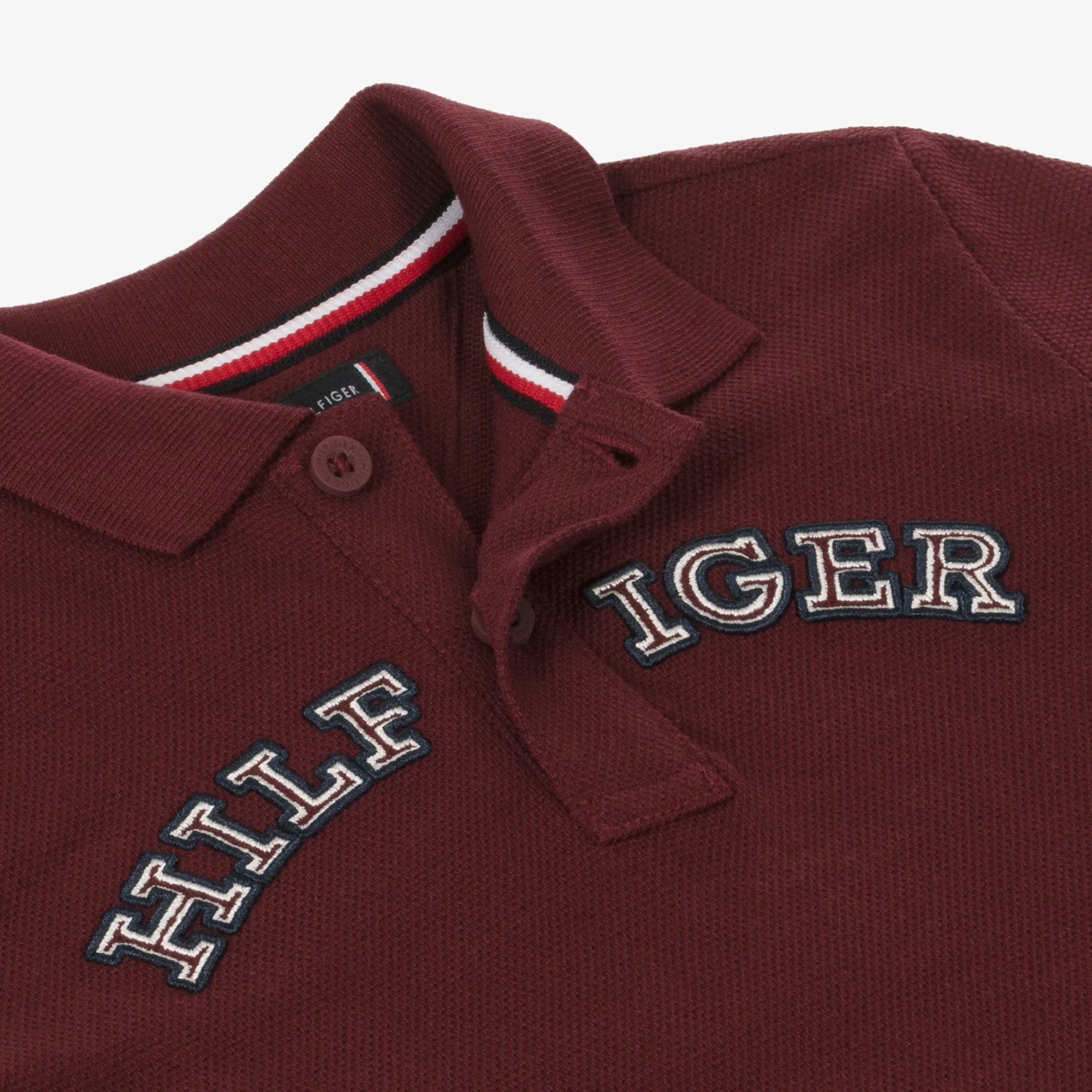 Burgundy Red Varsity Logo Polo Shirt