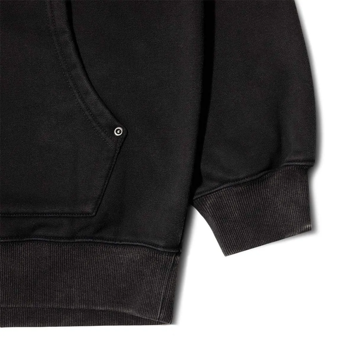 BURNOUT DYED HOODY Black