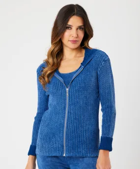 Cable Zip Up Sweater