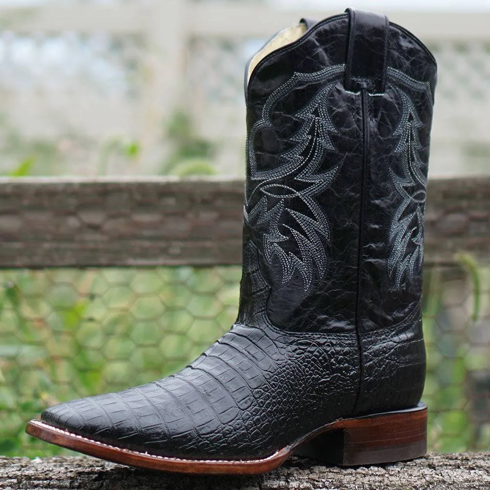 Caiman Belly Print Men's Cowboy Boots H4001