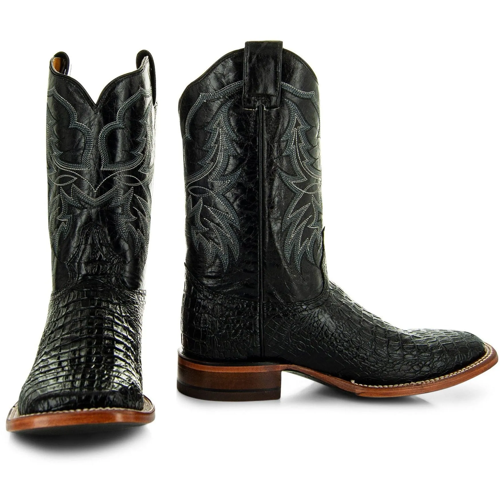 Caiman Belly Print Men's Cowboy Boots H4001