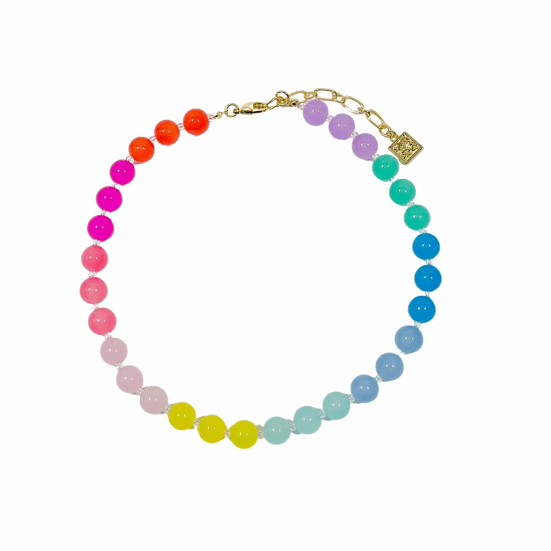 ‘Cara’ Multicolor Glass Bead Necklace