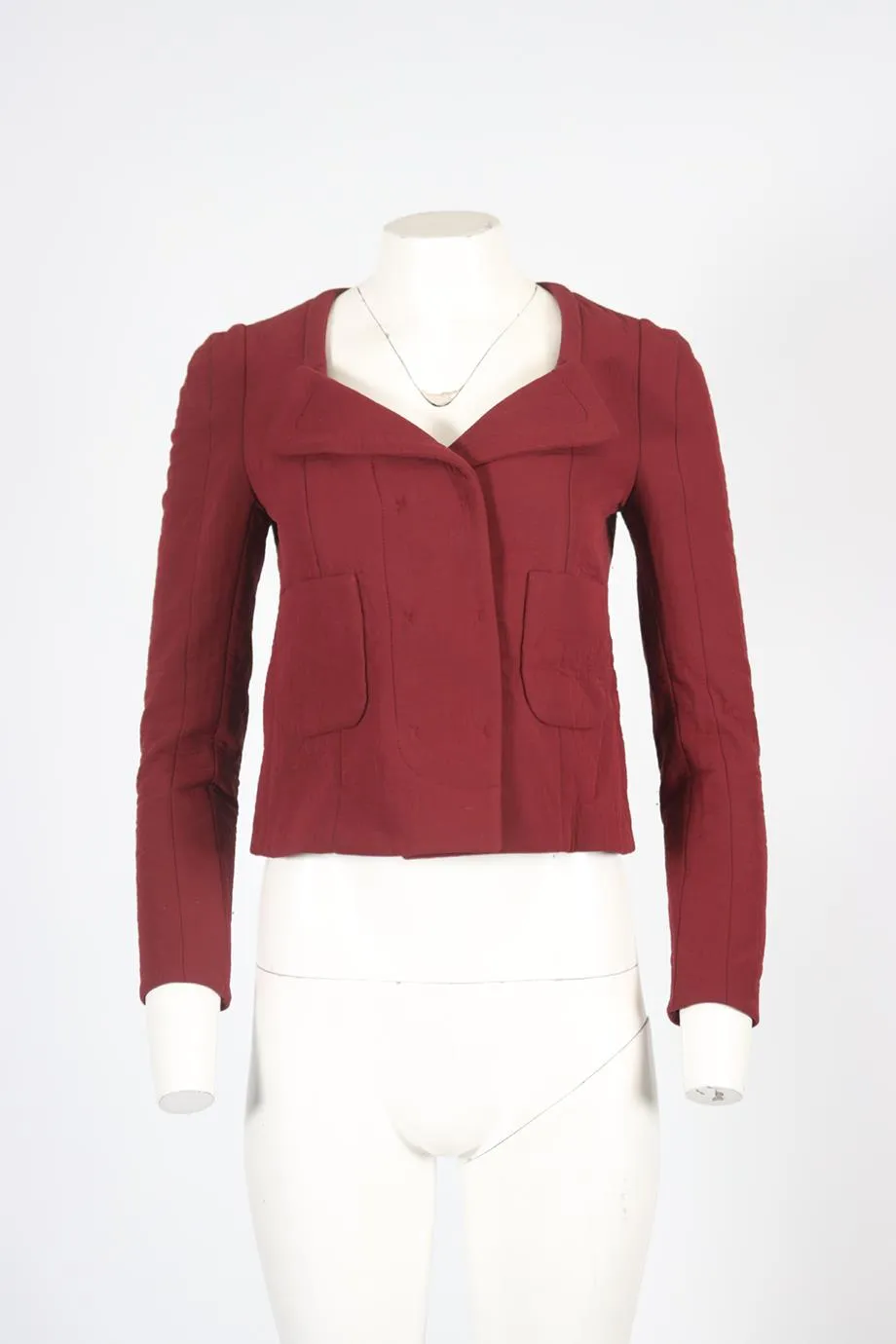 CARVEN WOOL AND SILK BLEND JACKET FR 36 UK 8