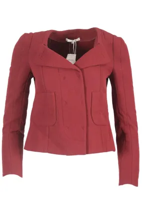 CARVEN WOOL AND SILK BLEND JACKET FR 36 UK 8