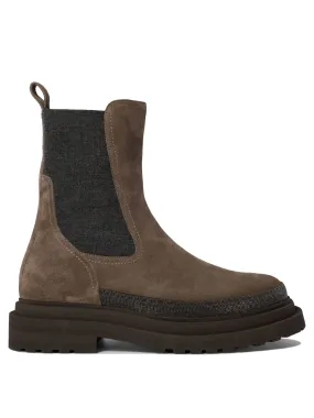 Chelsea Boots With Precious Contour Ankle Boots Brown