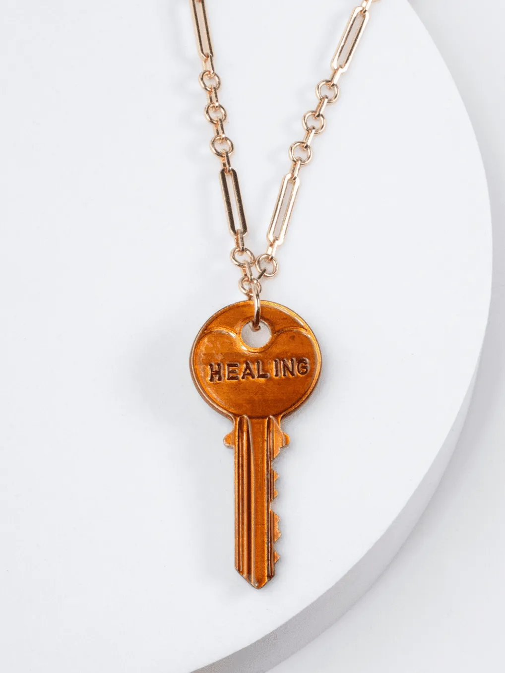 Color Classic Key Gold Amalfi Chain Necklace