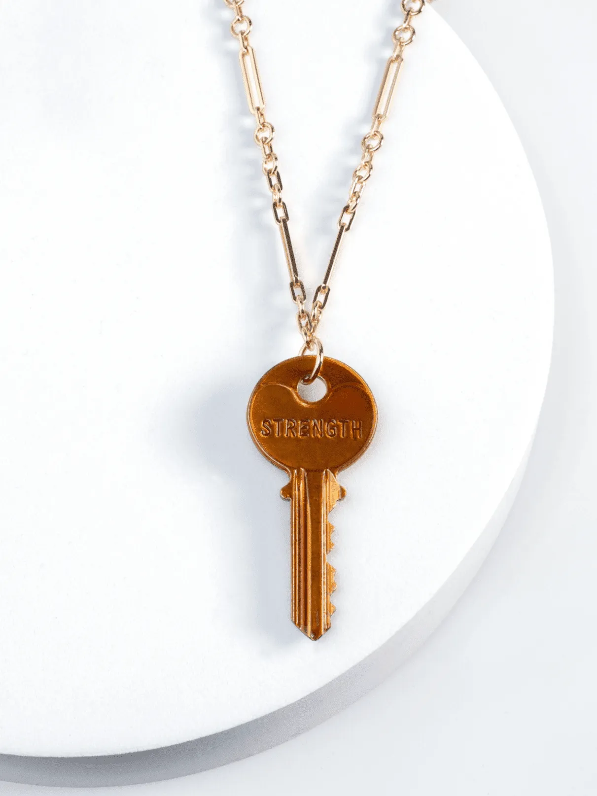 Color Classic Key Gold Amalfi Chain Necklace