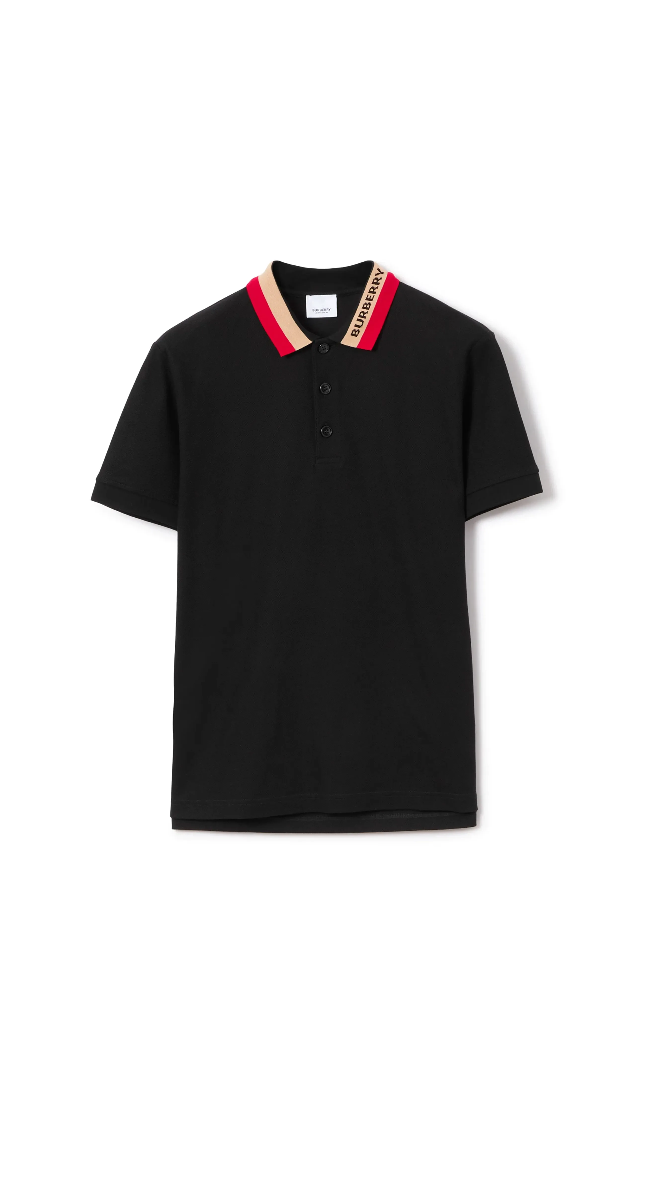 Cotton Polo Shirt - Black