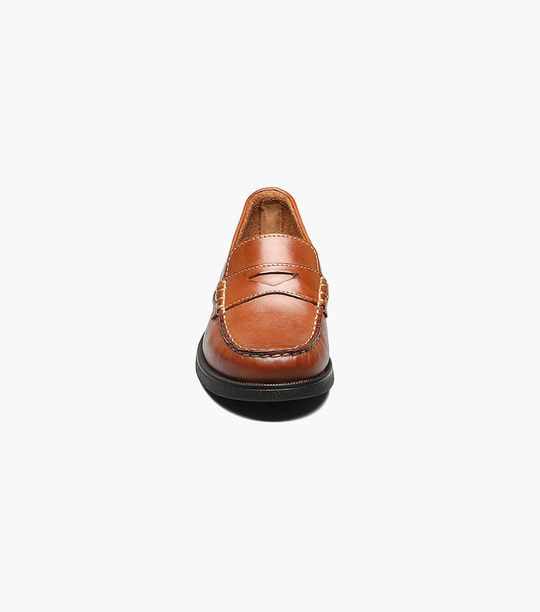 Croquet Jr. Boys Moc Toe Penny Loafer