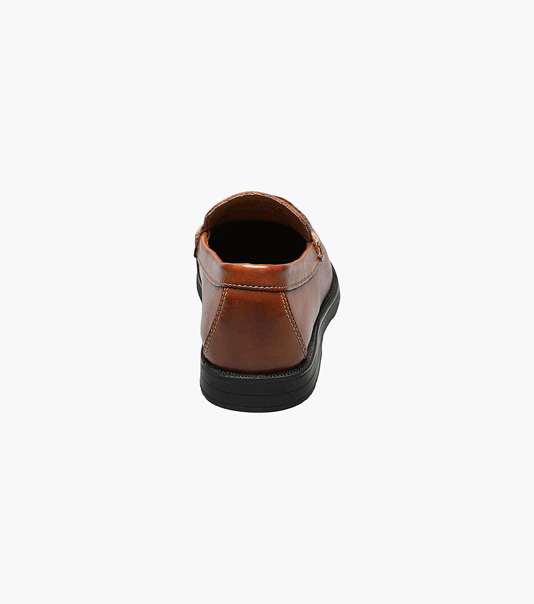 Croquet Jr. Boys Moc Toe Penny Loafer