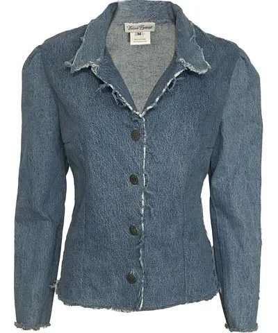 Deborah Lindquist Eco Lifestyle Women's Blue Kelly Denim Jacket