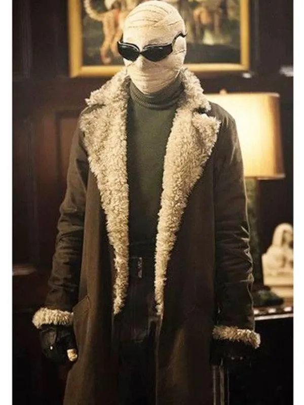 Doom Patrol Negative Man Shearling Coat