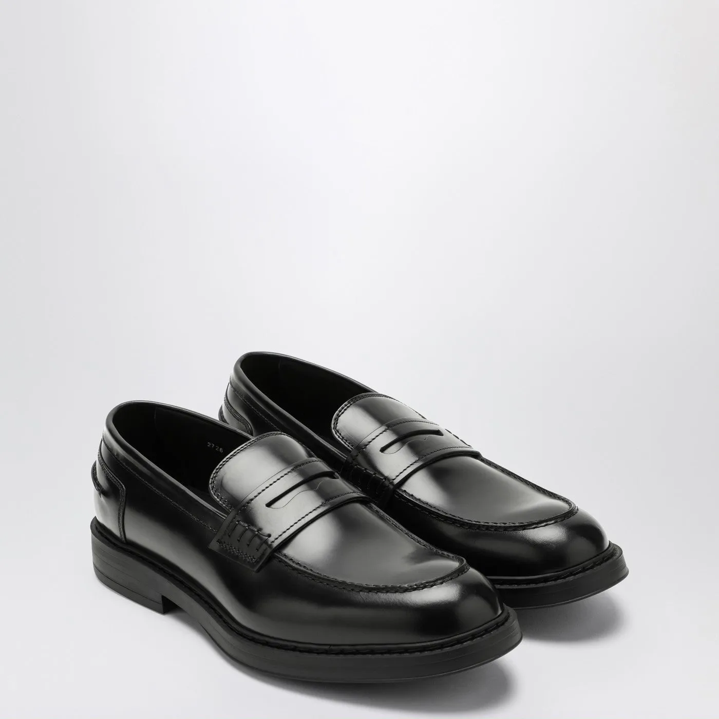 Doucal's    Doucal's Black Leather Loafer