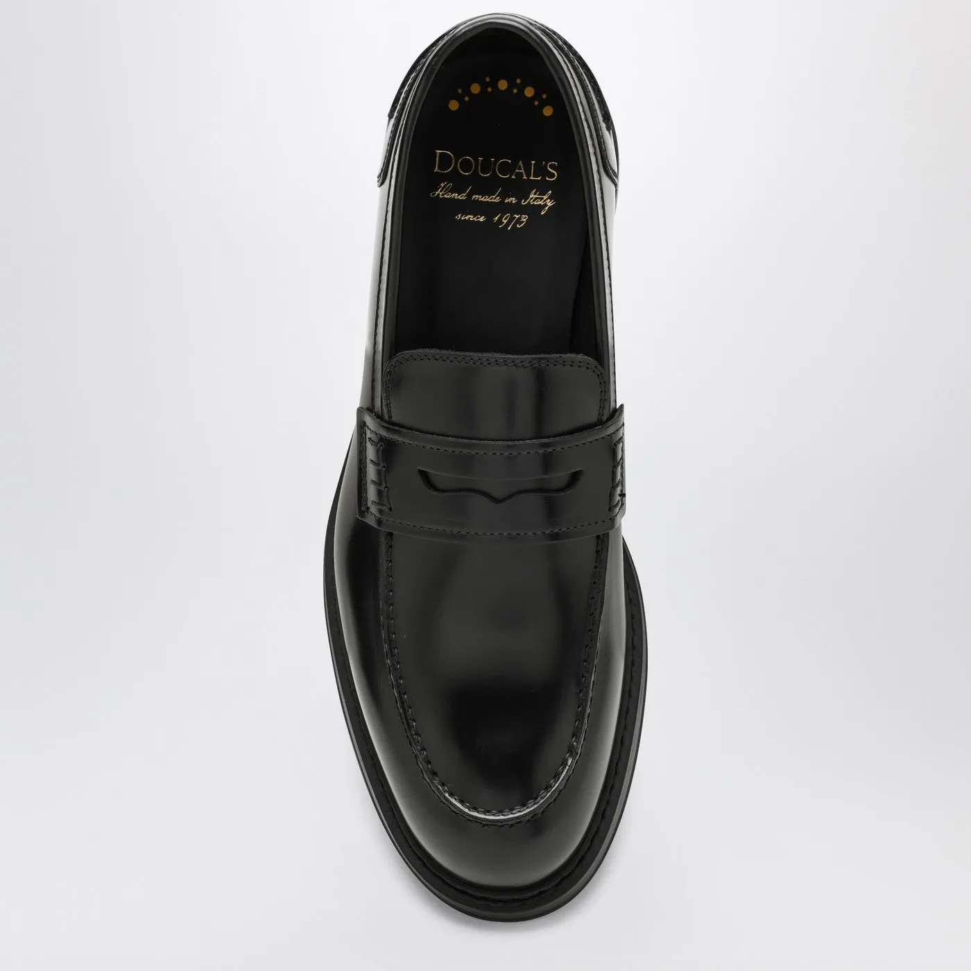 Doucal's    Doucal's Black Leather Loafer