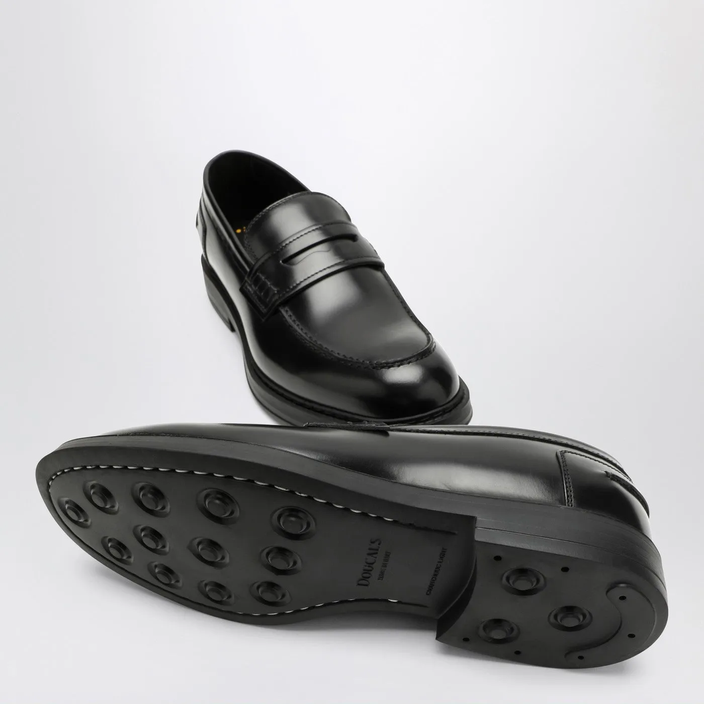 Doucal's    Doucal's Black Leather Loafer