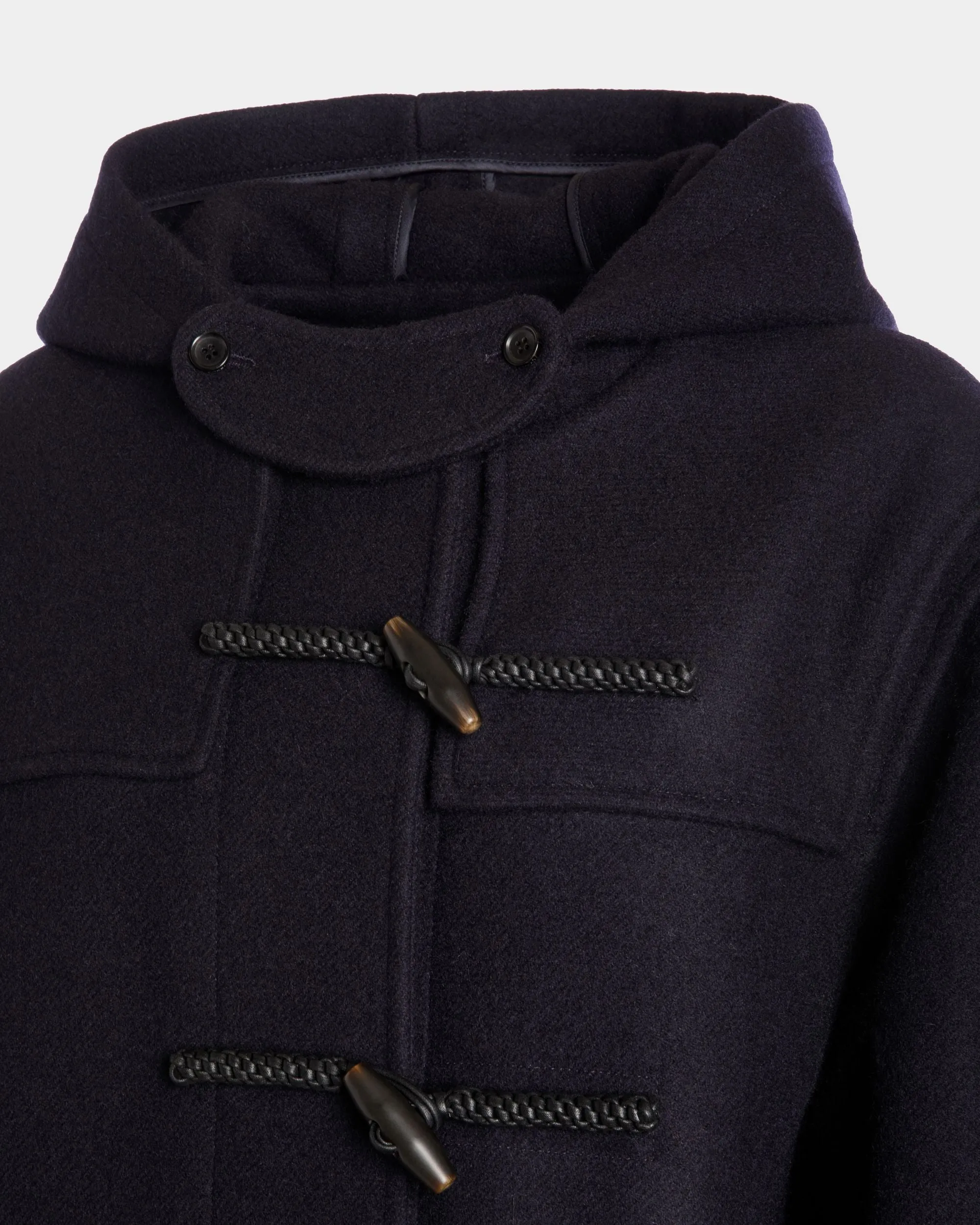 Duffel Coat In Navy Blue Wool