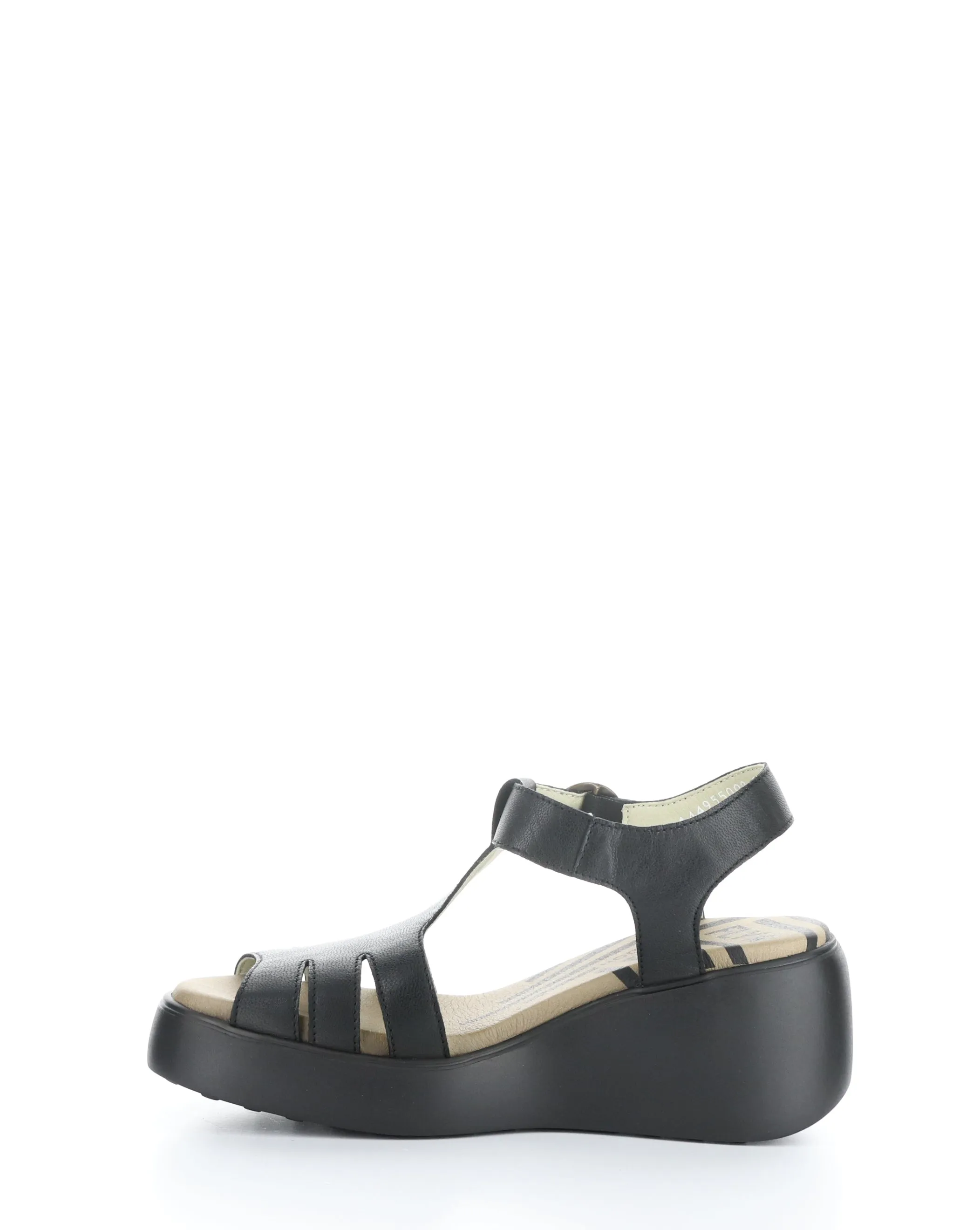 DUMA955FLY 000 BLACK Round Toe Sandals