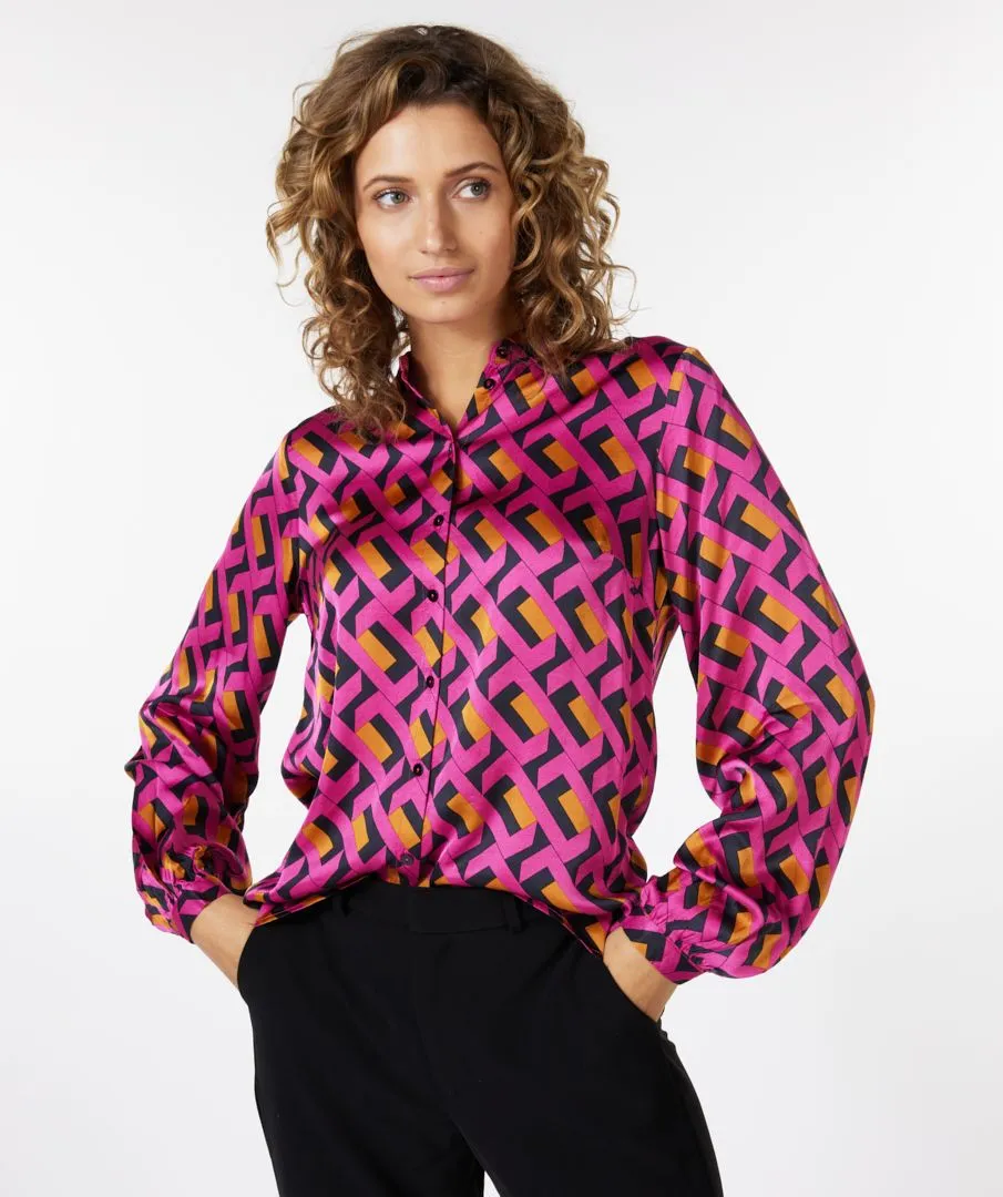 Esqualo Basic Geo Blouse