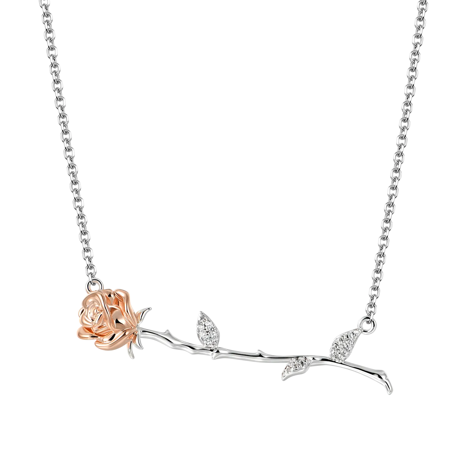 ESSENTIALS Sleeping Rose Adjustable Necklace