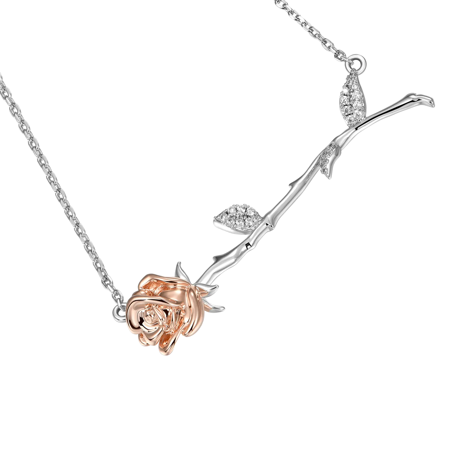 ESSENTIALS Sleeping Rose Adjustable Necklace