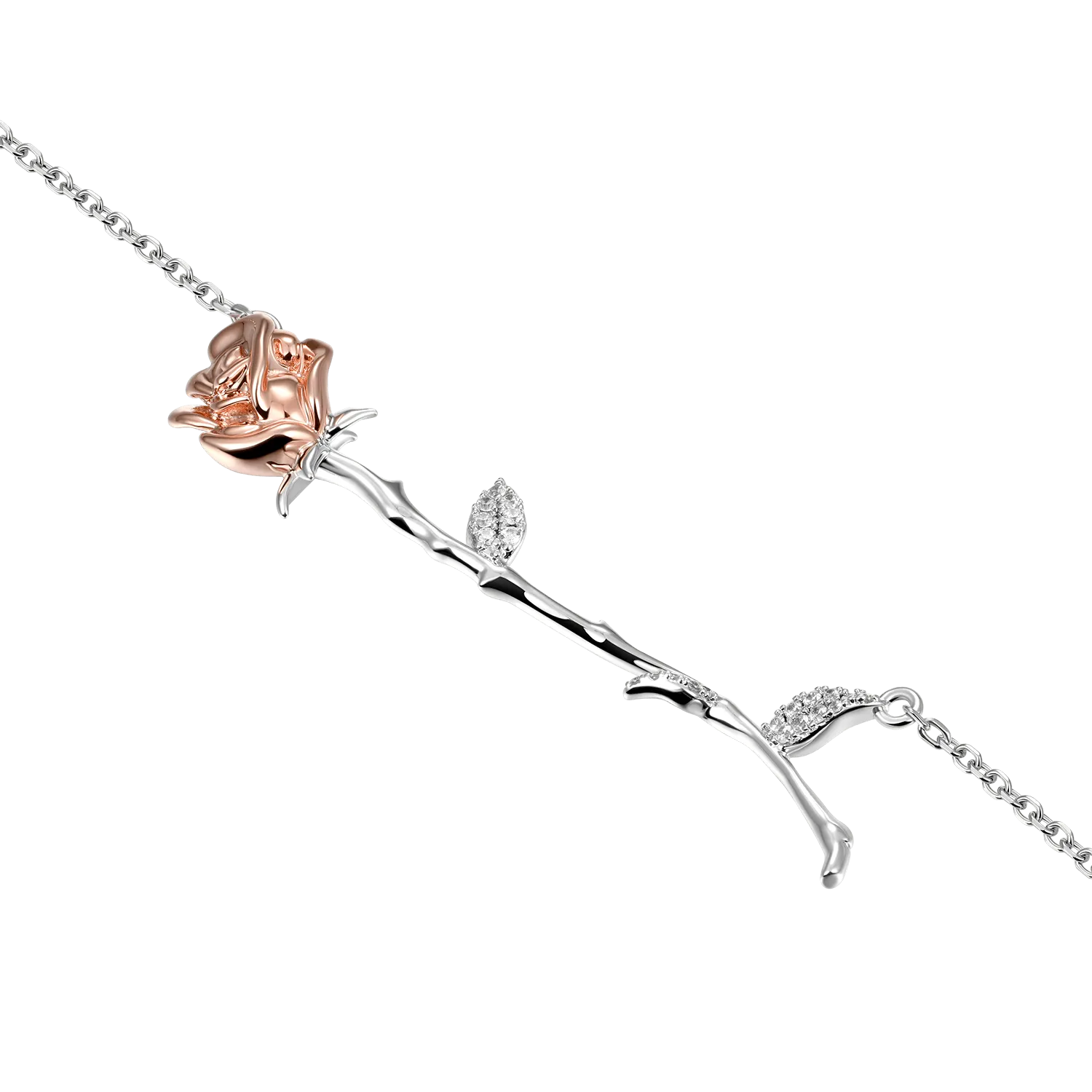 ESSENTIALS Sleeping Rose Adjustable Necklace