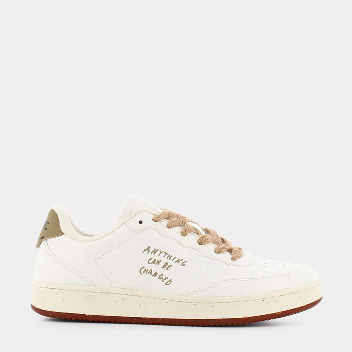 EVERGREEN-WHITE/COFFEE- SNEAKERS