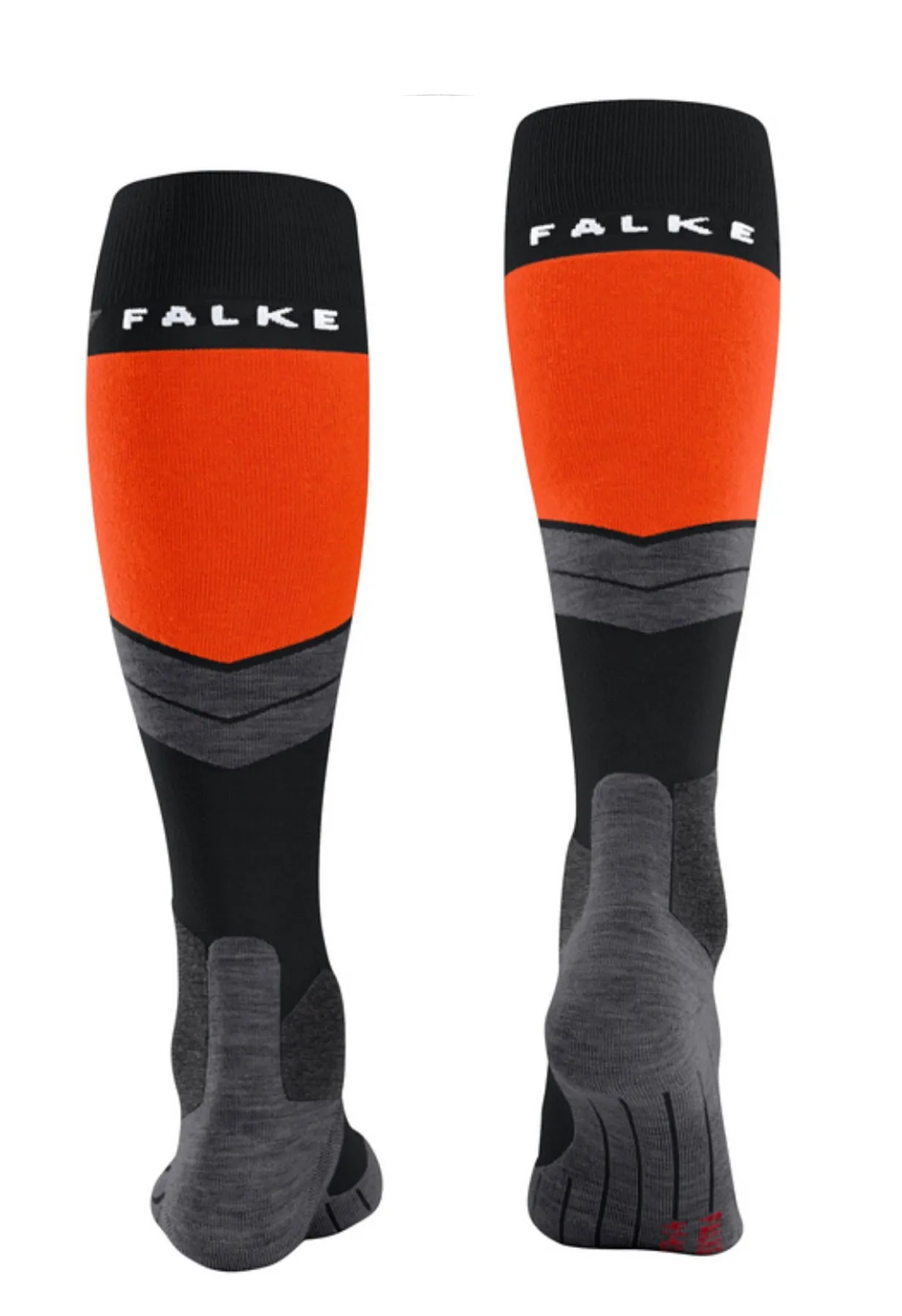 Falke SK4 Energizing Wool Ladies Ski Socks in Black Neon