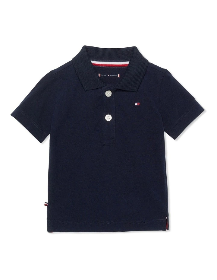 Flag Polo Shirt in Blue