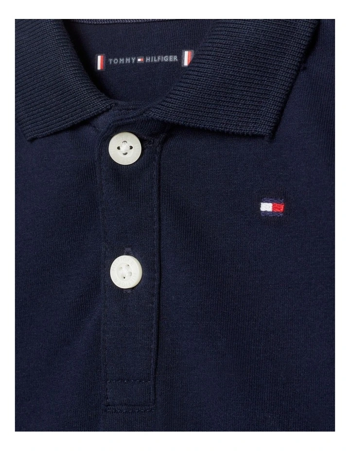 Flag Polo Shirt in Blue