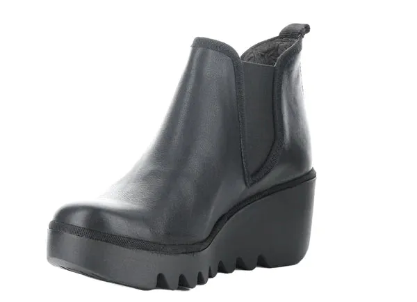 FLy London Byne Leather Boot | Black