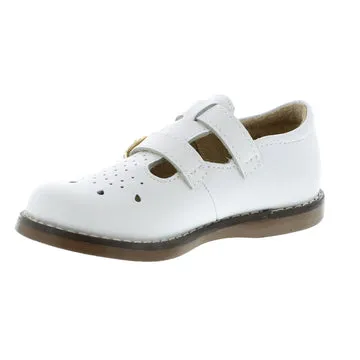 FOOTMATES WHITE ENGLISH SANDAL