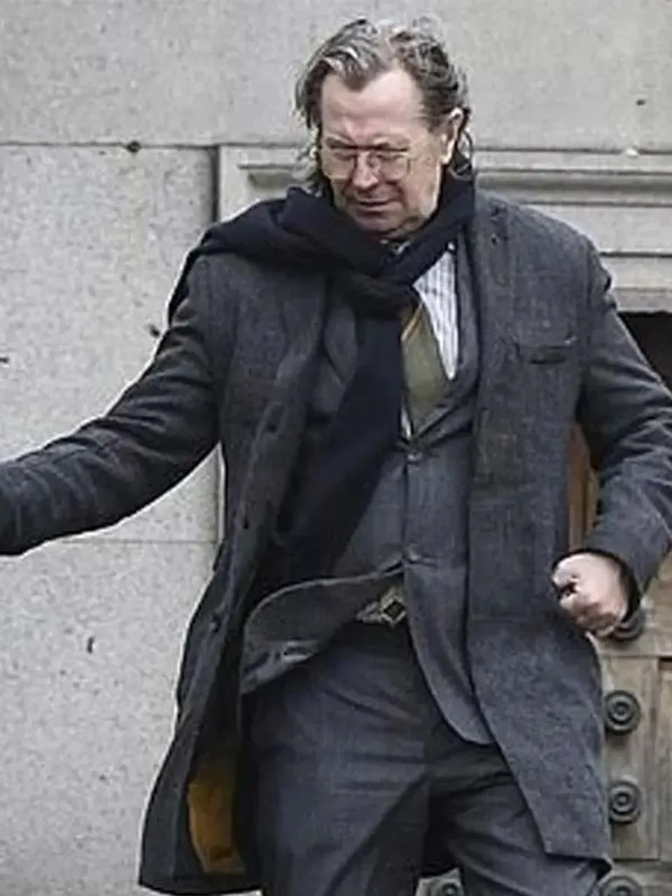 Gary Oldman Slow Horses Grey Coat