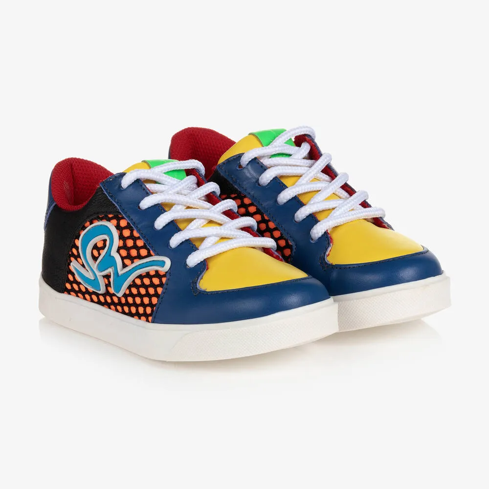 Girls Leather Stomp Sneakers