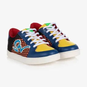 Girls Leather Stomp Sneakers