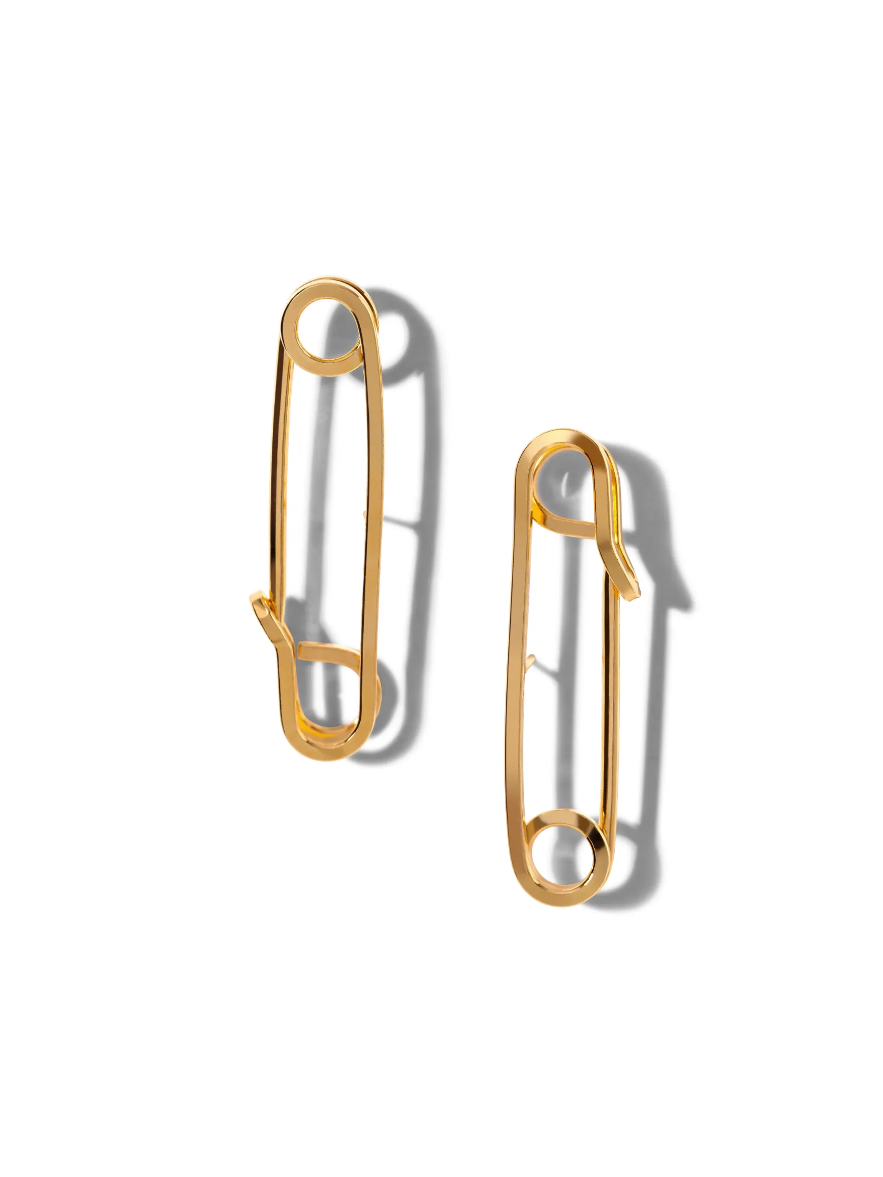 Gold Safety First Earrings