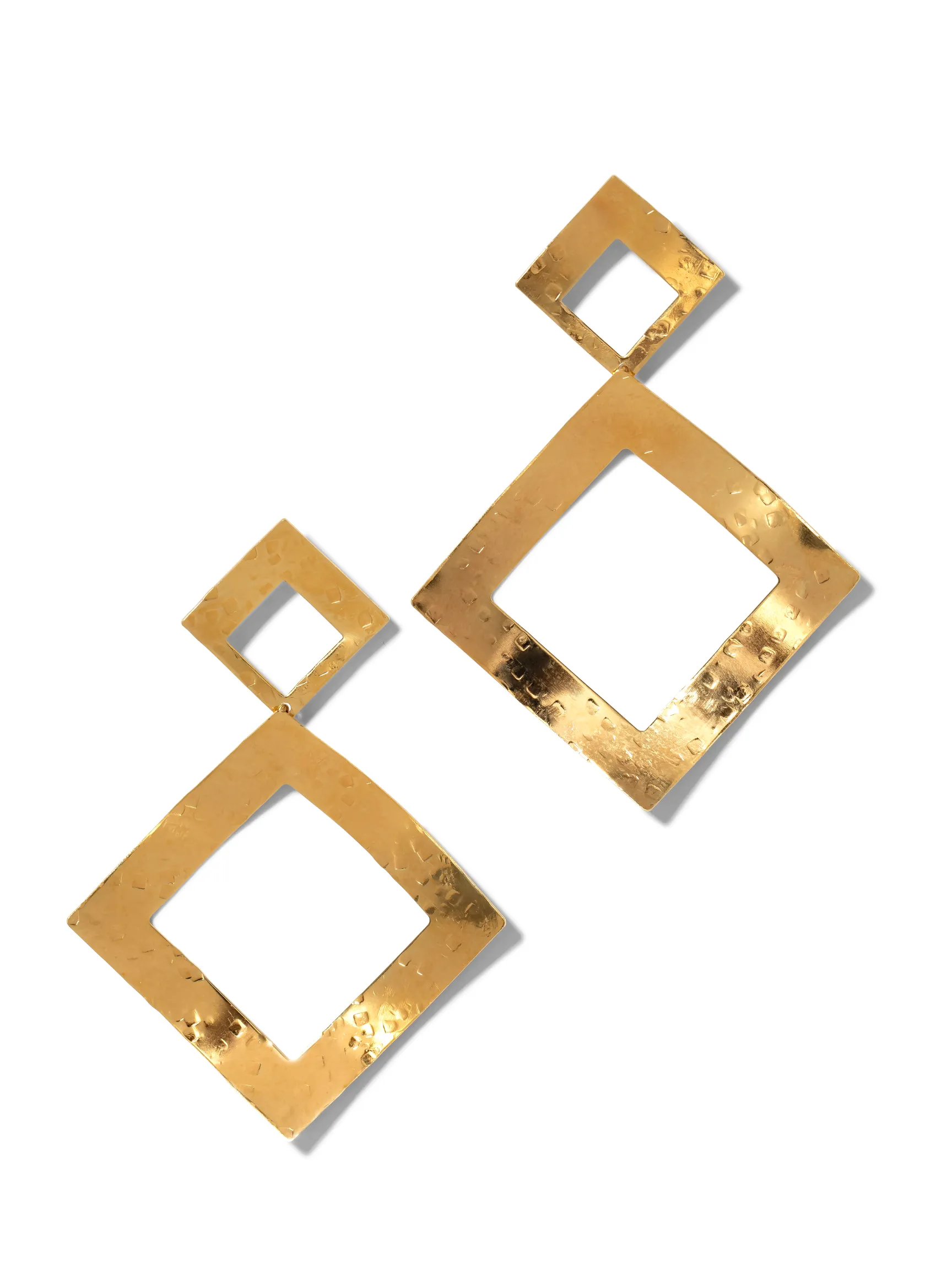 Gold Toscana Diamond Drop Post Earrings