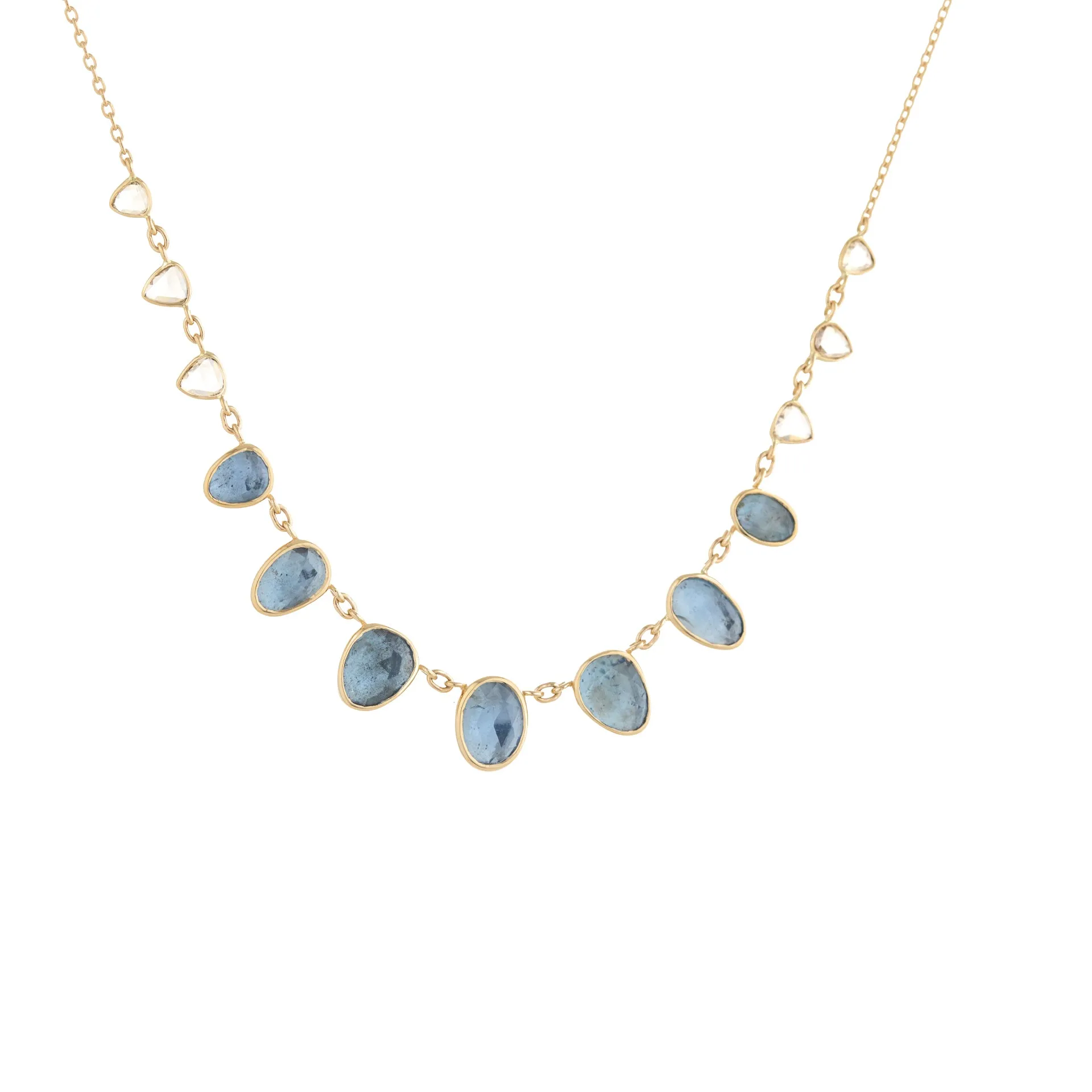 Graduated Aquamarine Necklace