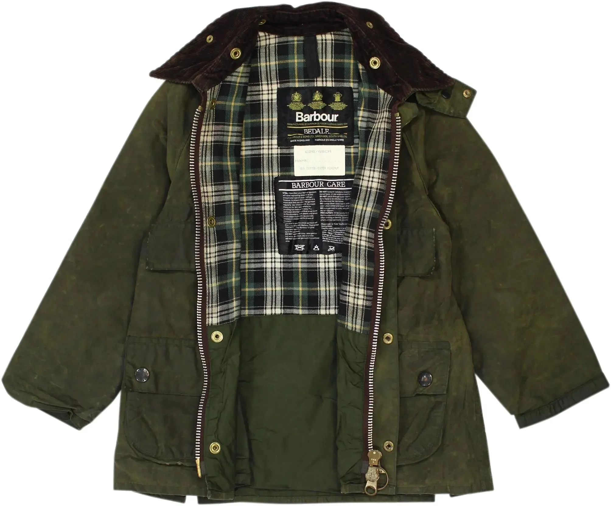 Green Waxed Coat by Barbour | ThriftTale