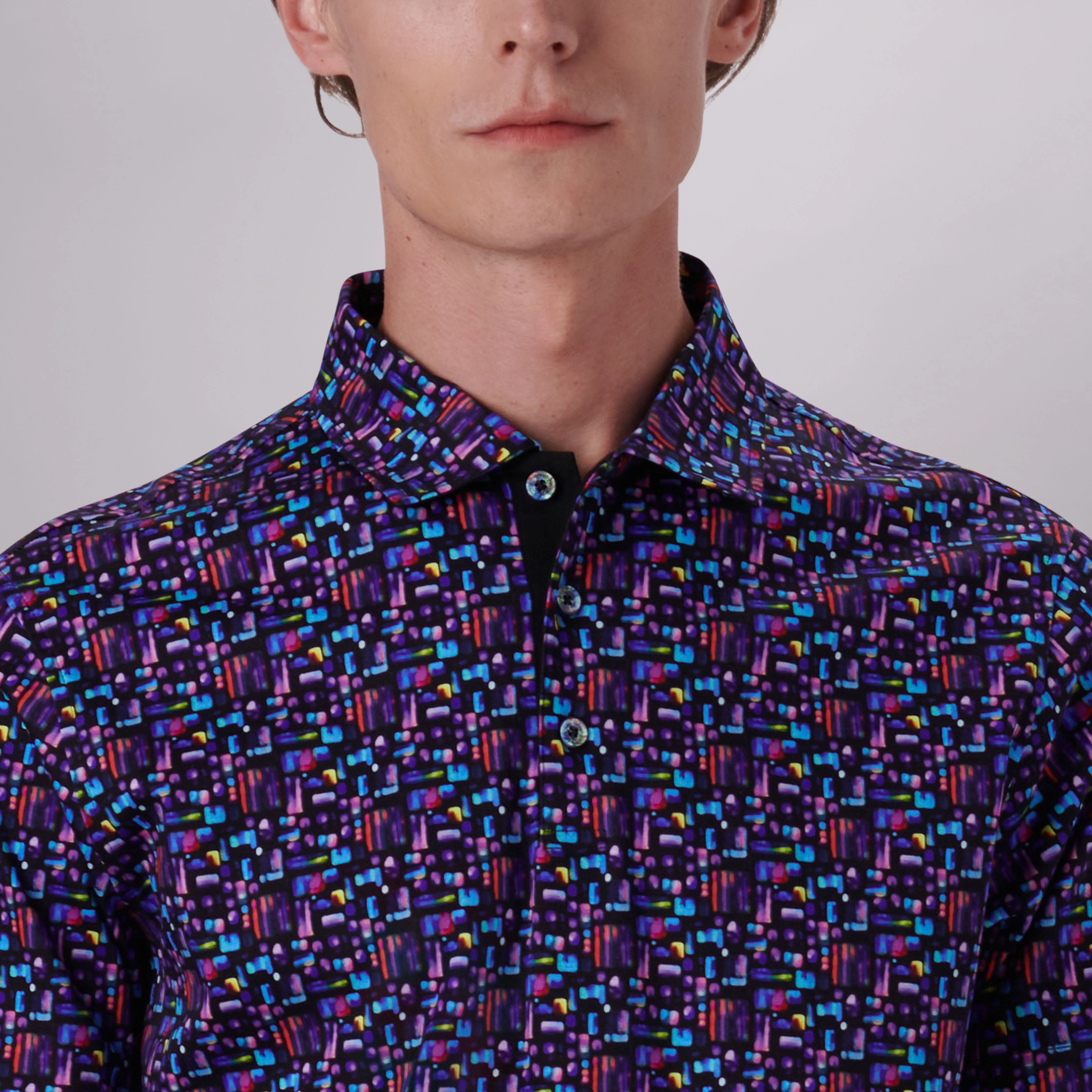 Hendrix Abstract Print Polo Shirt