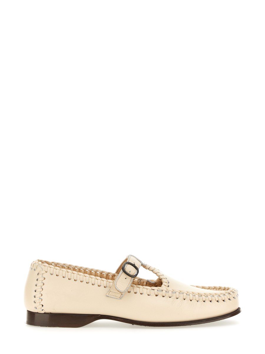 HEREU    ALCOVER LEATHER T-BAR LOAFER