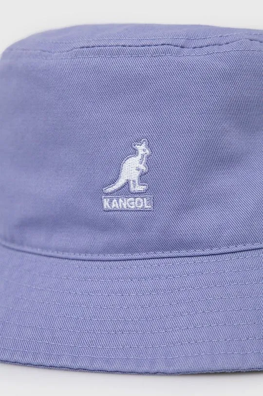 Kangol cotton hat violet color