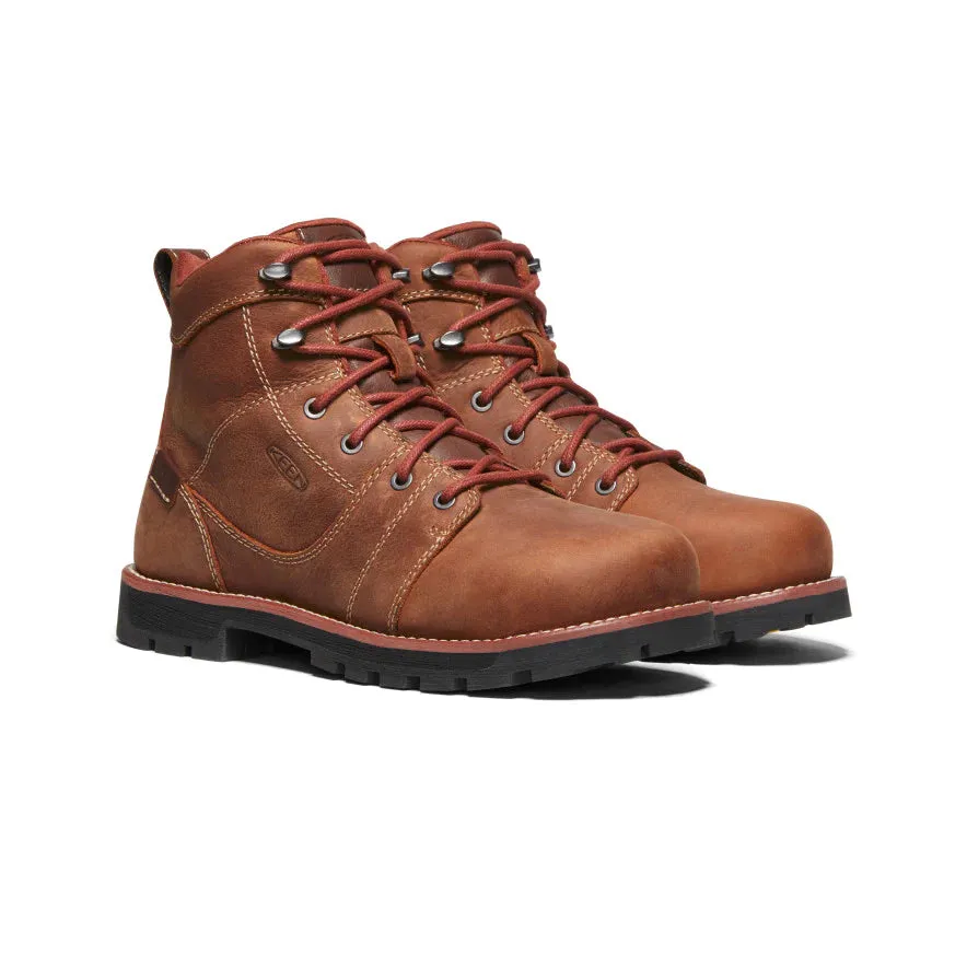 Keen Women's Seattle 6 Waterproof Boot (Aluminum Toe) 8.5W Gingerbread/Black