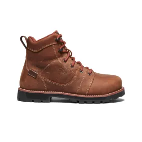 Keen Women's Seattle 6 Waterproof Boot (Aluminum Toe) 8.5W Gingerbread/Black