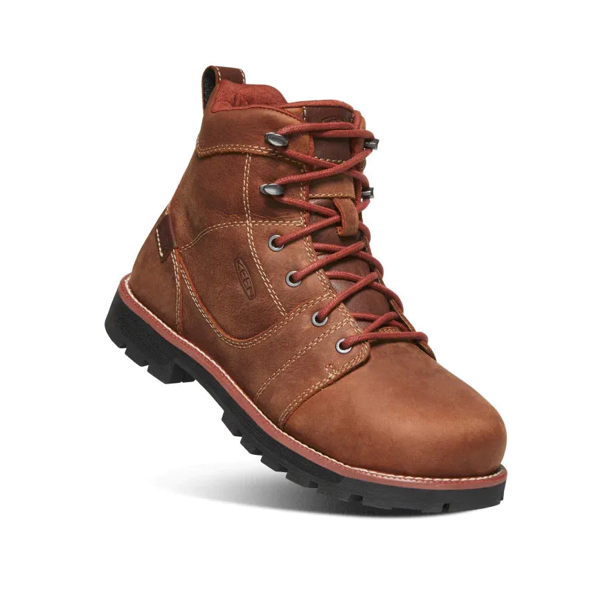 Keen Women's Seattle 6 Waterproof Boot (Aluminum Toe) 8.5W Gingerbread/Black