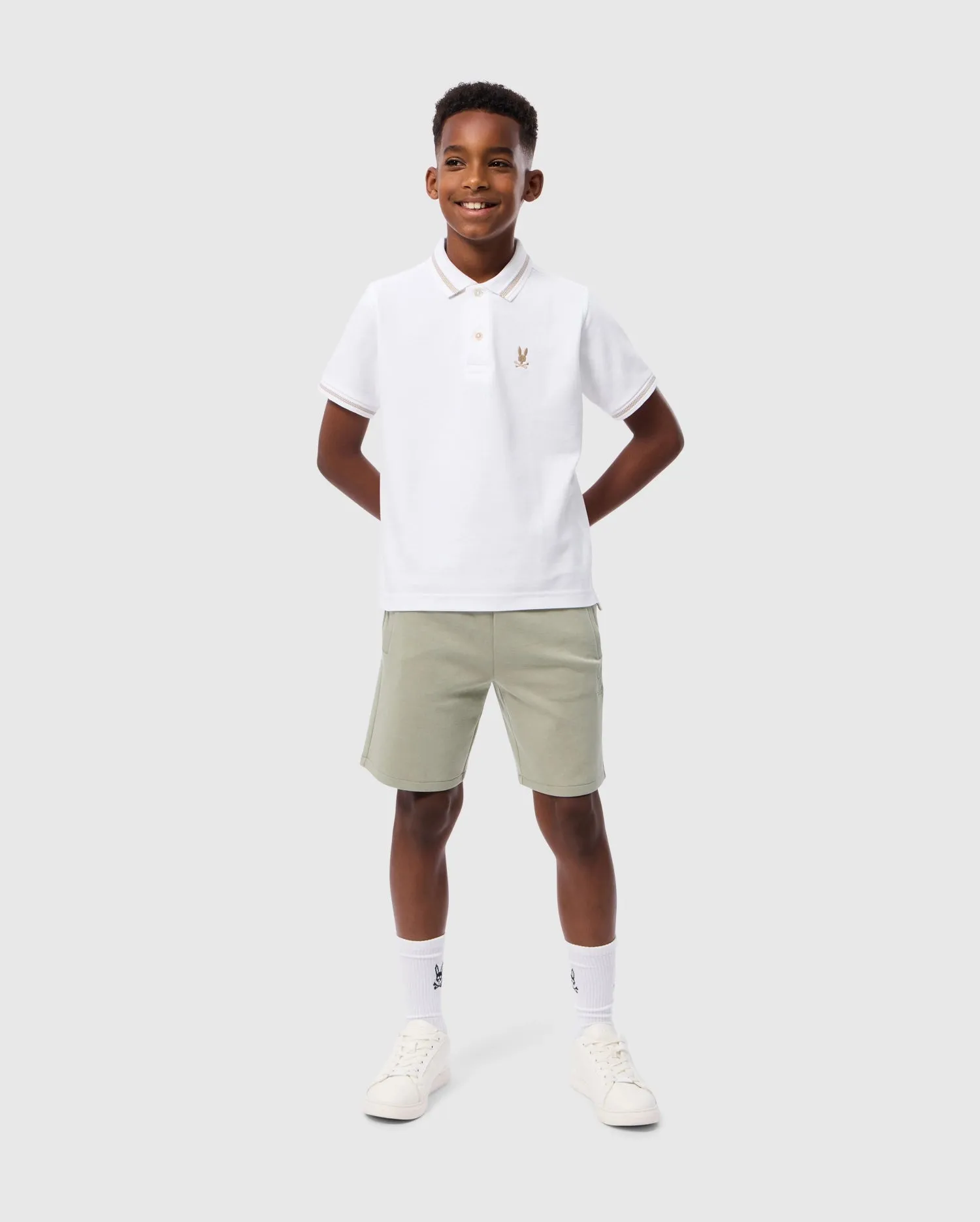 KIDS RIVIERA PIQUE POLO SHIRT - B0K640C200