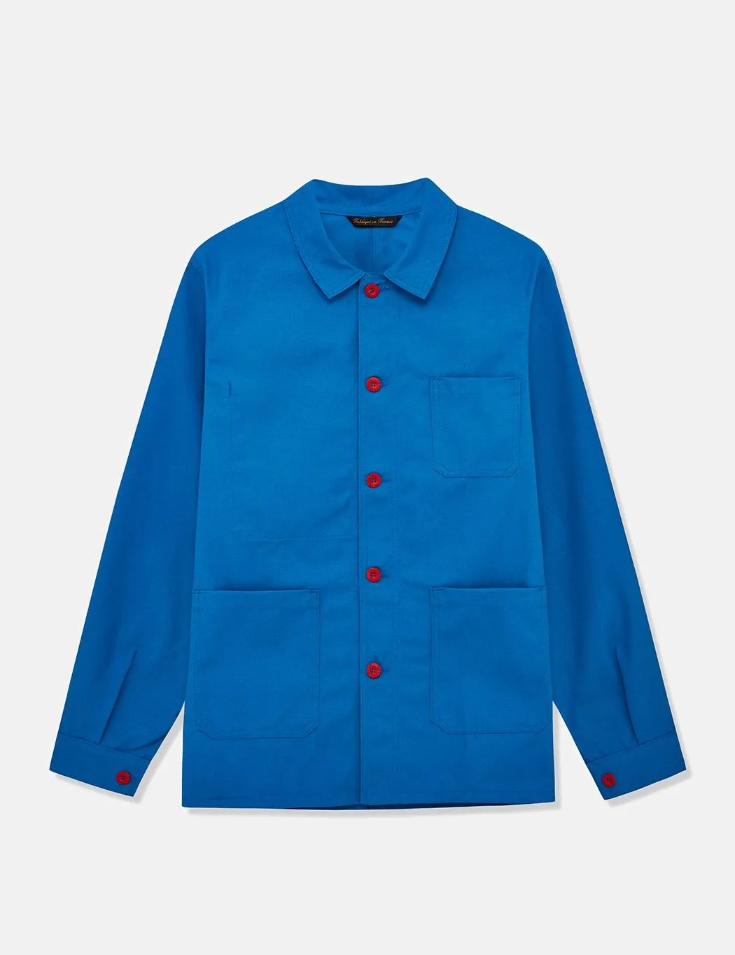 Le Laboureur Work Jacket (Cotton Drill) - Bugatti Blue/Red Buttons