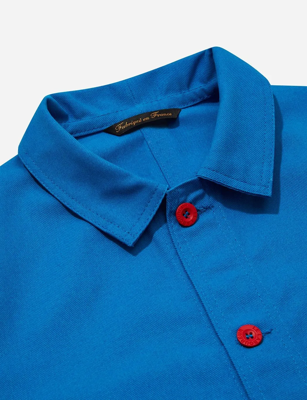 Le Laboureur Work Jacket (Cotton Drill) - Bugatti Blue/Red Buttons