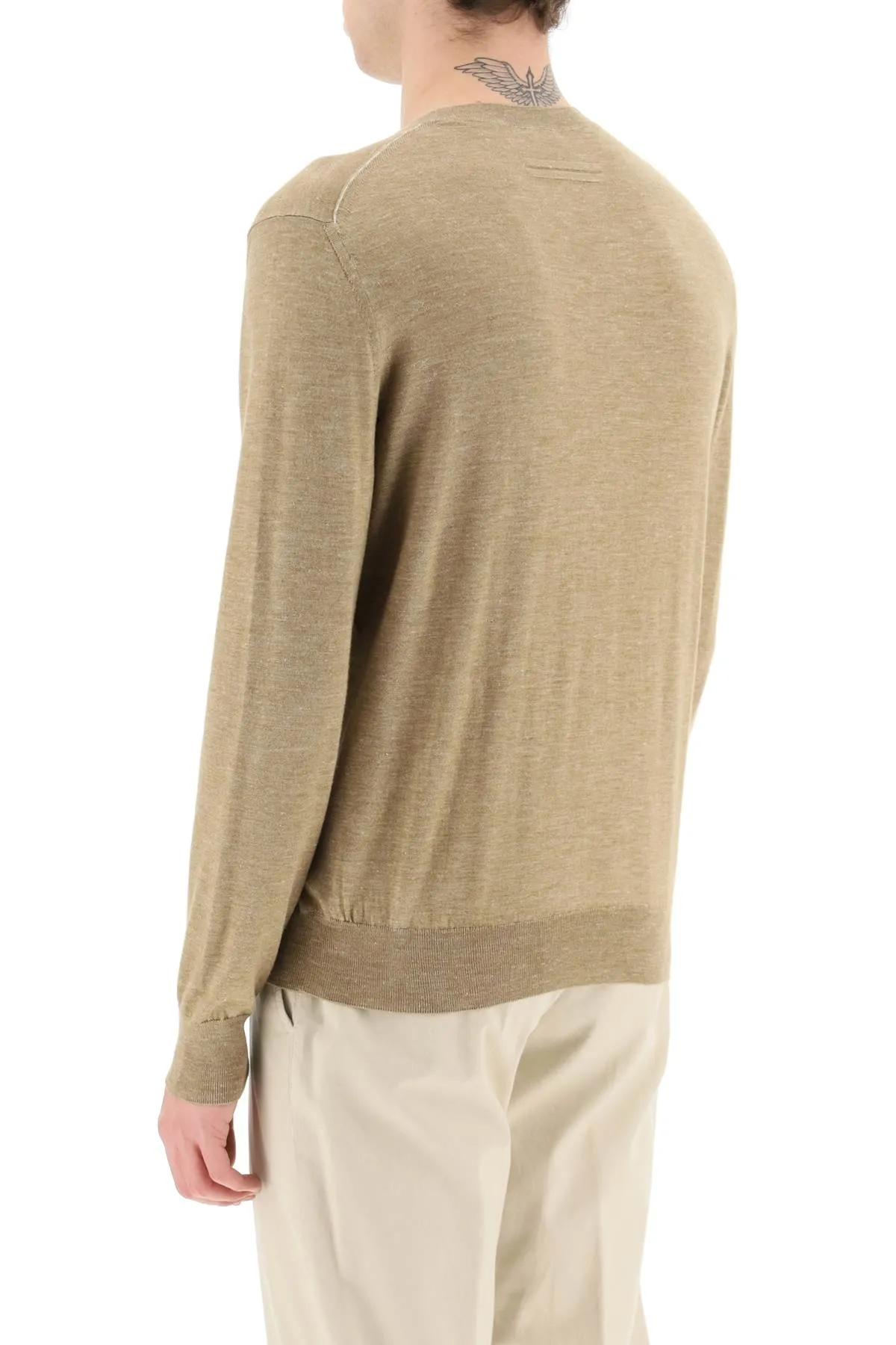 Lightweight Silk Cashmere And Linen Sweater