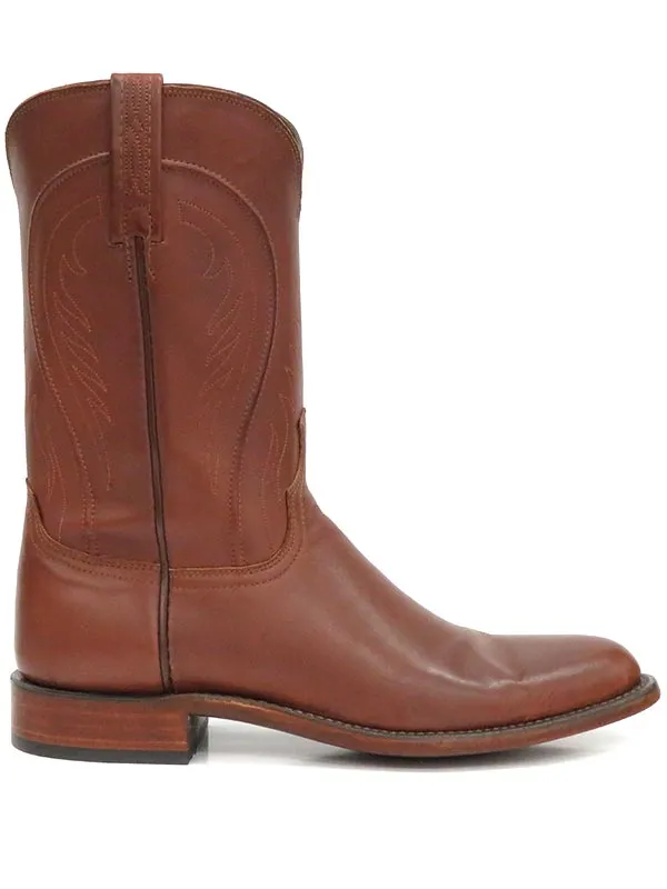 Lucchese HL3504.RR Mens Heritage Boots Ranchhand Tan Burnished -D