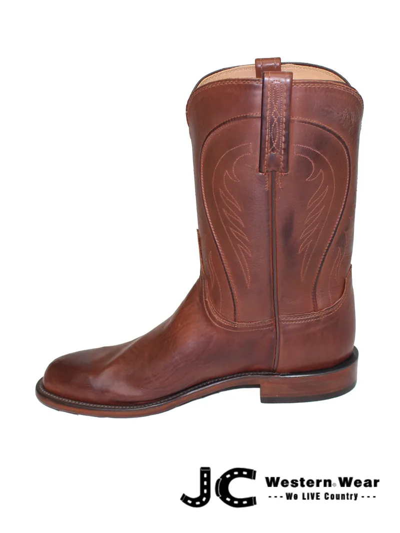 Lucchese HL3504.RR Mens Heritage Boots Ranchhand Tan Burnished -D